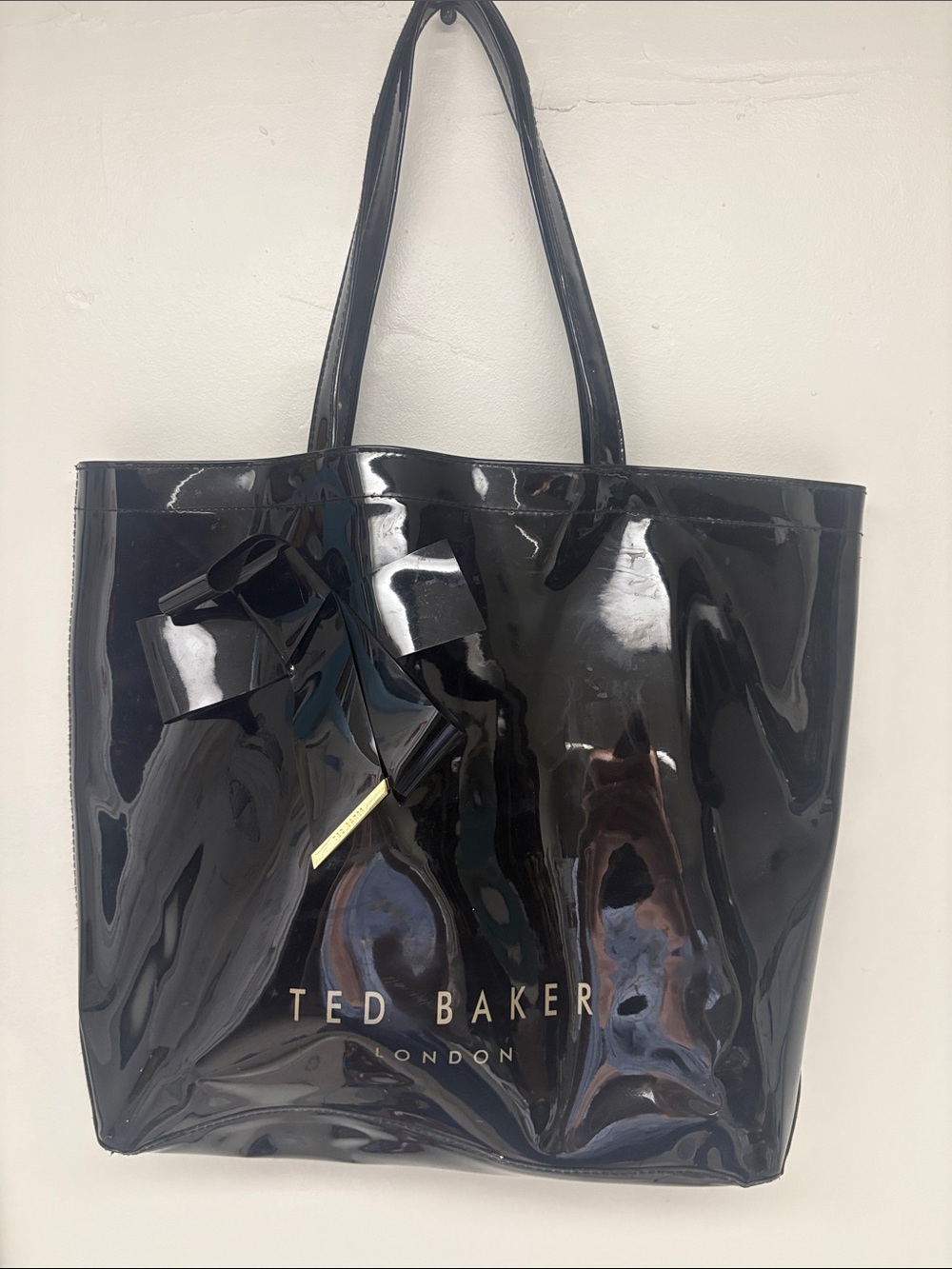 Ted Baker Women's Nikicon Vinyl Bow Shopper Tote Bag